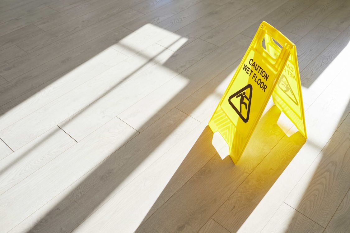 caution wet floor sign