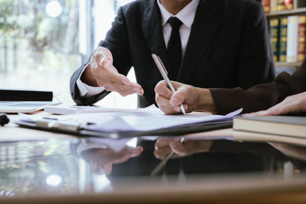 personal injury lawyer and client