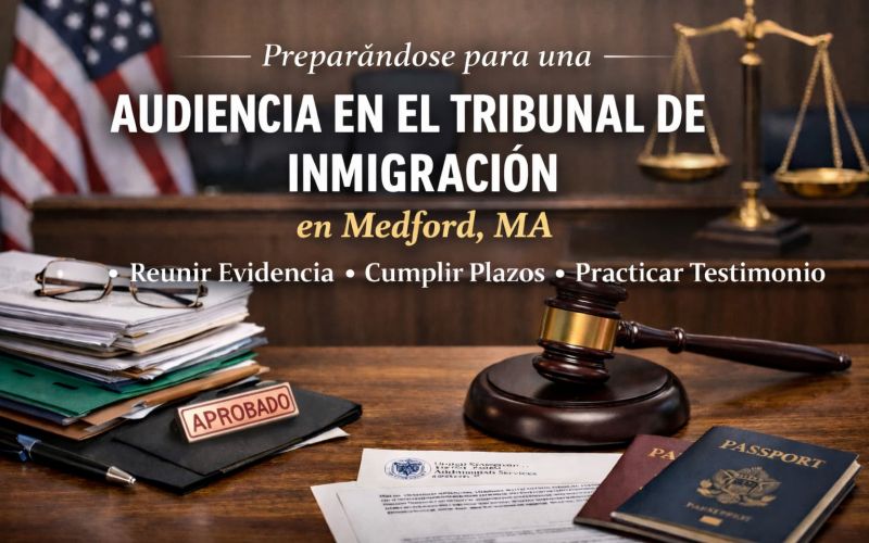 C&oacute;mo Prepararse para una Audiencia en el Tribunal de Inmigraci&oacute;n en Medford, MA