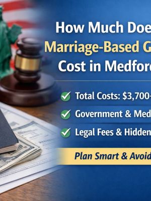 ¿Cuánto cuesta una tarjeta verde por matrimonio en Medford, Massachusetts?