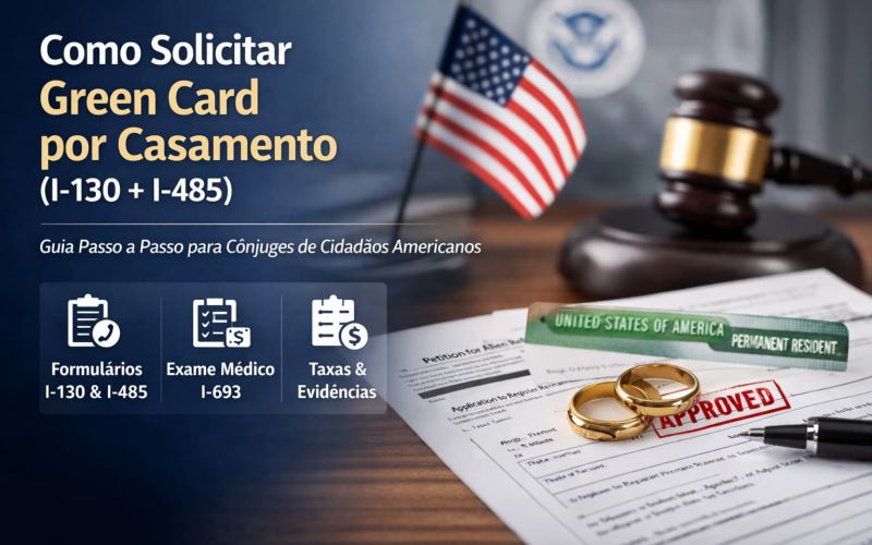 Guia Passo a Passo: Como Solicitar um Green Card por Casamento (I-130 + I-485)