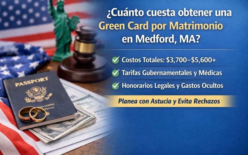 &iquest;Cu&aacute;nto Cuesta una Green Card por Matrimonio en Medford, MA?