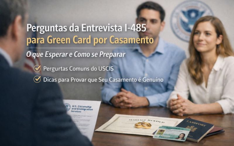 Perguntas da Entrevista I-485 para Green Cards por Casamento: O Que Esperar e Como se Preparar