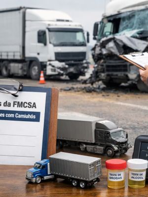 Regras e regulamentos da FMCSA para seguran&ccedil;a em acidentes com caminh&otilde;es