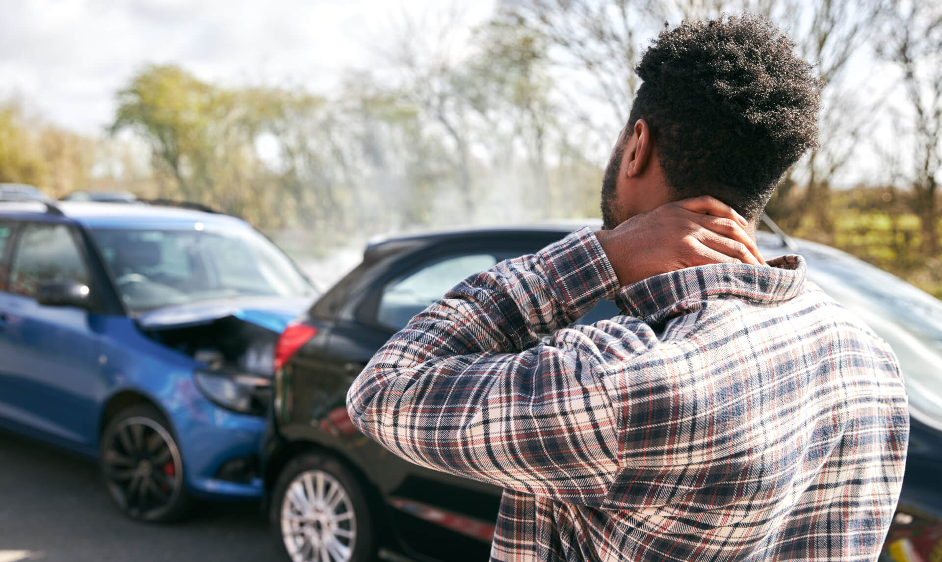 injured person after a car crash